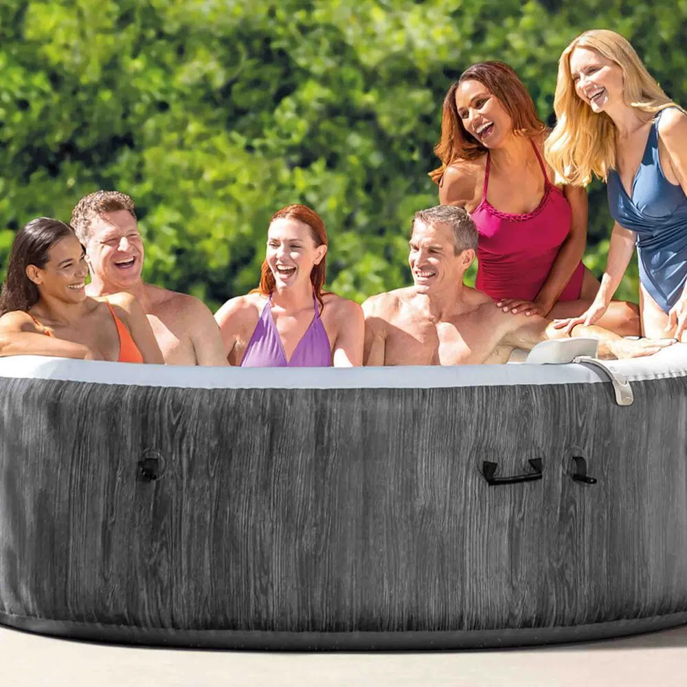 Intex Spa Pure Greywood Deluxe 6 Posti (216x71cm) Piscina Idromassaggio Art. 28442 - Image 2
