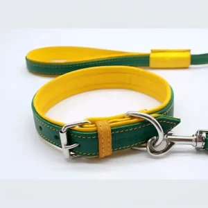 Jet Line set in Pelle Verde Oliva &amp; Senape