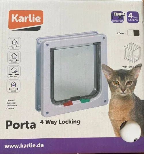 Karlie Porta per Gatti Bloccabile 23.5x5x25.2cm