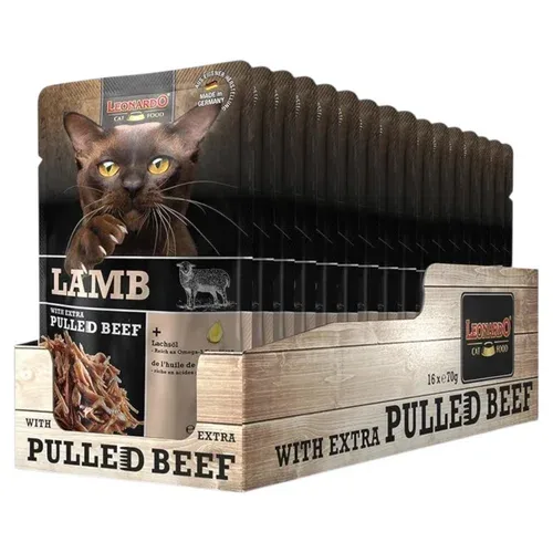 LEONARDO Agnello + Extra Pulled Beef 70gr (Pack 16pz)