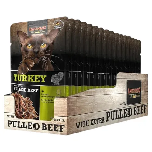 LEONARDO Tacchino + Extra Pulled Beef 70gr (Pack 16pz)