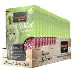 LEONARDO Wild Selvaggina con Mirtilli 85gr (Pack 16pz)
