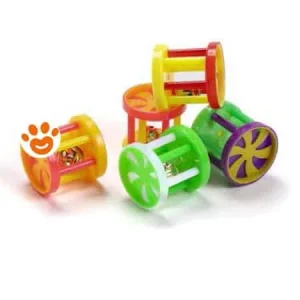 Leopet Cilindro in Plastica con Campanella (4×4 cm)