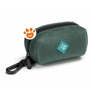 Leopet Dog Dispenser Porta Sacchetti Igienici Vellutino a Coste Colori Scuri Assortiti
