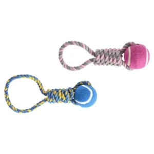 LEOPET Maniglia con Palla Tennis 28 cm