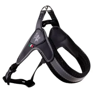 LEOPET Pettorina PVC Mesh Regolabile Nero