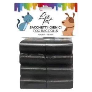 LEOPET Sacchetti Igienici Neri 16pz