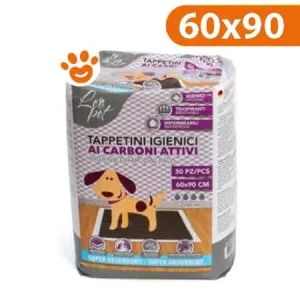 Leopet Tappetini ai Carboni Attivi (60×90) Igienici Assorbenti