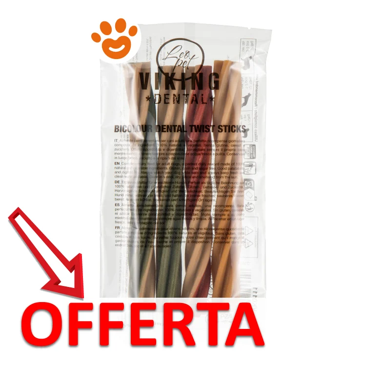 Leopet Viking Dog Snack Dental Twist Bicolore - Image 2