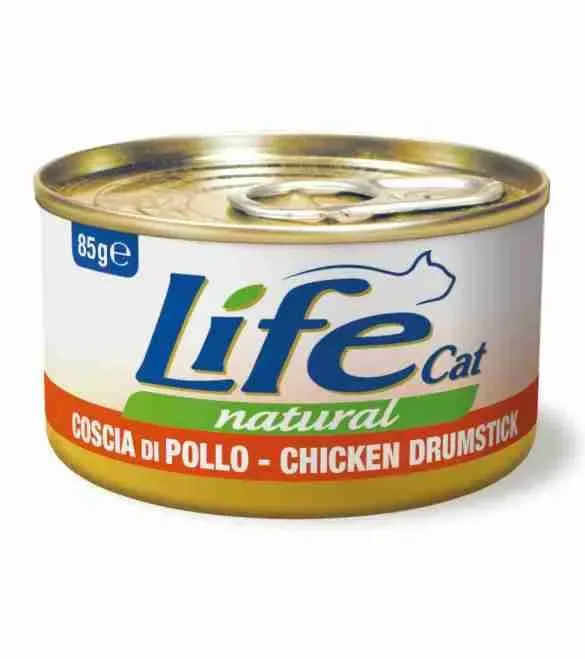 LIFE CAT NATURAL LATT COSCIA DI POLLO 85 GR