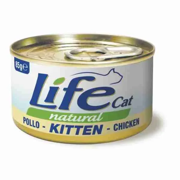 LIFE CAT NATURAL LATT KITTEN POLLO 85 GR