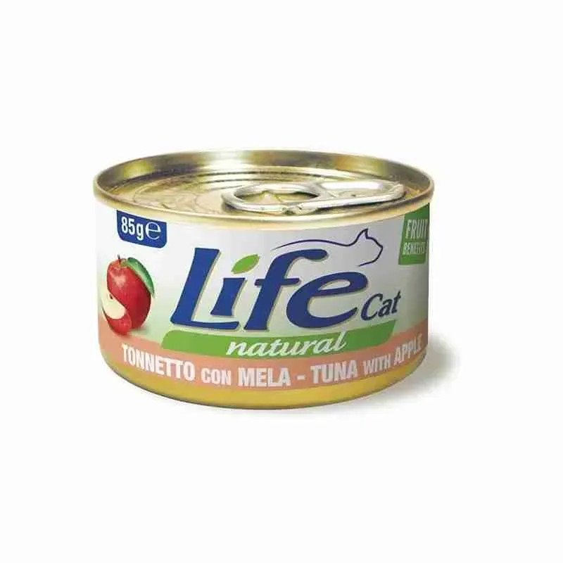 LIFE CAT NATURAL LATT TONNO MELA 85 GR