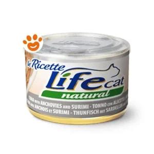 Life Cat Natural “Le Ricette” Tonnetto con Alicette e Surimi
