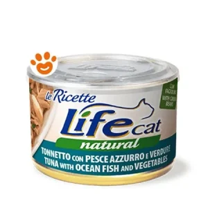 Life Cat Natural “Le Ricette” Tonnetto con Pesce Azzurro e Verdure