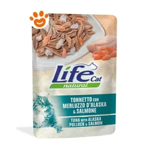 Life Cat Natural Tonnetto con Merluzzo D’Alaska e Salmone
