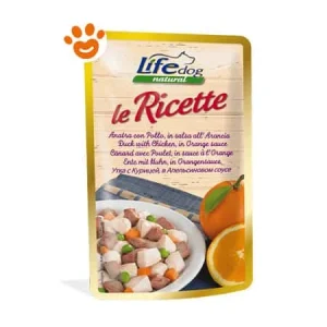 Life Dog Natural “Le Ricette” Anatra con Pollo In Salsa All’Arancia