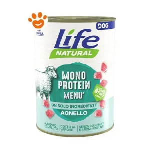 Life Dog Natural Monoprotein Menù Agnello