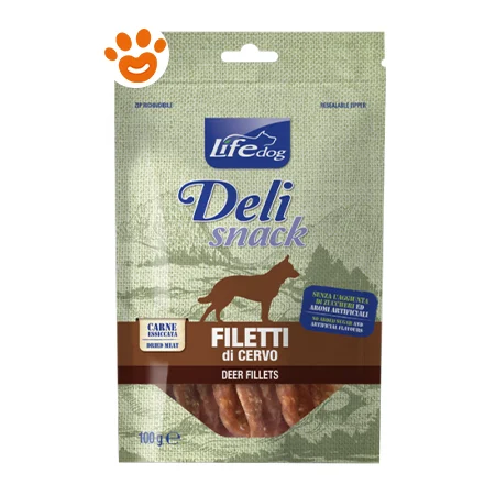 Life Dog Snack Filetto Essiccato di Cervo