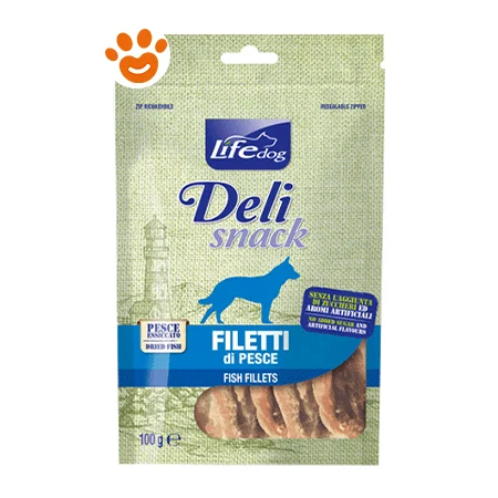 Life Dog Snack Filetto Essiccato di Pesce