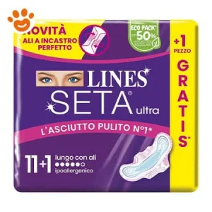 Lines Seta Ultra Assorbenti Lungo con Ali
