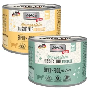 MAC's Cat Mono Sensitive 24 x 200 g Alimento umido per gatti