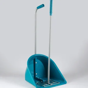 Manure Scoop & Rake Med Blue