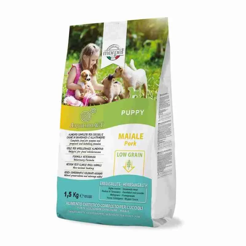 MARPET EQUILIBRIA CANE CROCCHETTE PUPPY KG.1,5 MAIALE