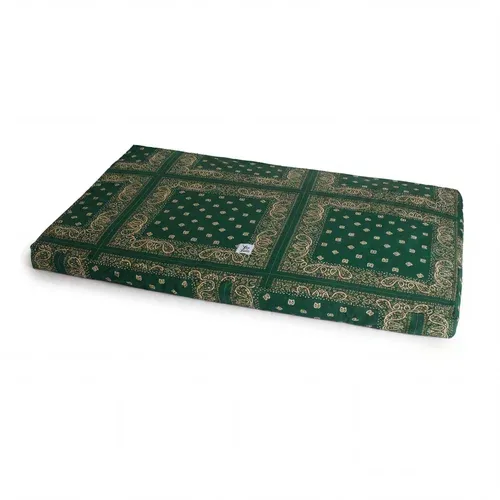 Materassino Sfoderabile Cotone Premium Bandana Verde