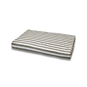 Materassino Sfoderabile Cotone Premium Riga Larga Marrone