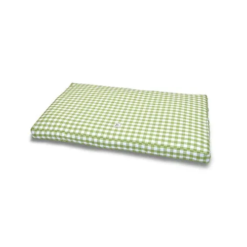 Materassino Sfoderabile Cotone Quadretto Pistacchio