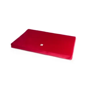 Materassino Sfoderabile Velluto Rosso
