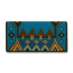 Mayatex 1465-4 Enchanted Pines Turquoise Wool Saddle Blanket