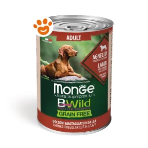 Monge Bwild Dog Adult Grain Free Agnello Zucca e Zucchine