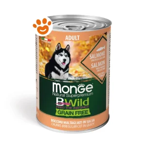 Monge Bwild Dog Adult Grain Free Salmone Zucca e Zucchine