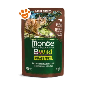 Monge Cat Bwild Grain Free Adult large Breeds Bocconcini Bufalo