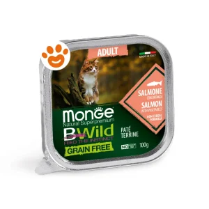 Monge Cat Bwild Grain Free Adult Patè Salmone