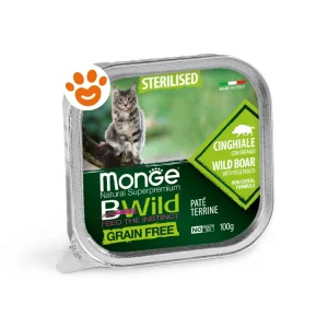 Monge Cat Bwild Grain Free Adult Sterilizzato Patè Cinghiale