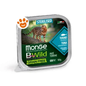 Monge Cat Bwild Grain Free Adult Sterilizzato Patè Tonno