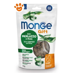 Monge Cat Gift Filled and Crunchy Skin Support Merluzzo e Aloe Vera