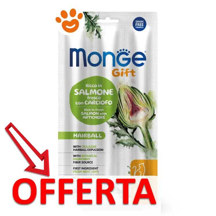 Monge Cat Gift Soft Sticks Hairball Salmone e Carciofo - Image 2