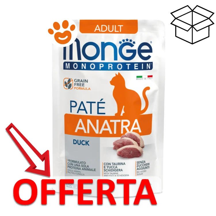 Monge Cat Monoprotein Adult con Anatra in Patè - Image 2