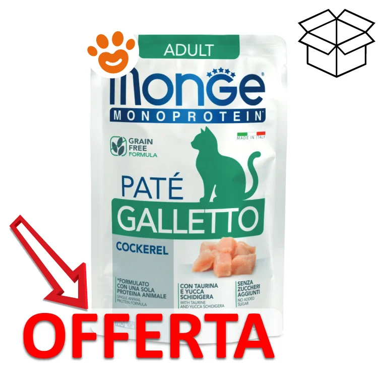 Monge Cat Monoprotein Adult con Galletto in Patè - Image 2