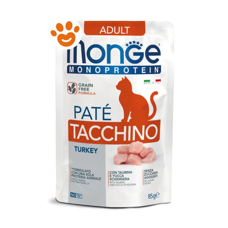 Monge Cat Monoprotein Adult con Tacchino in Patè