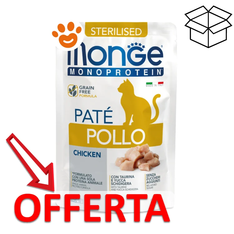 Monge Cat Monoprotein Adult Sterilised con Pollo in Patè - Image 2