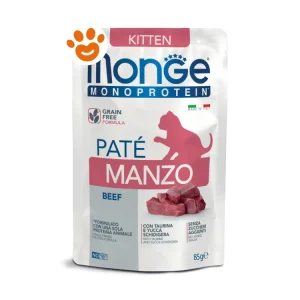 Monge Cat Monoprotein Kitten con Manzo in Patè