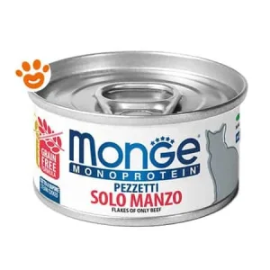 Monge Cat Monoprotein Pezzetti Solo Manzo