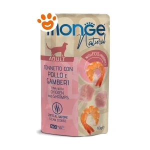 Monge Cat Natural Adult Tonnetto con Pollo e Gamberetti