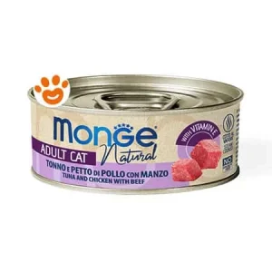 Monge Cat Natural Tonno con Petto di Pollo e Manzo