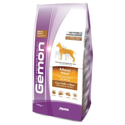Monge Cibo Per Cani Linea Gemon Maxi Adult Pollo E Riso 15Kg