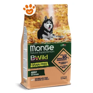 Monge Dog Bwild Grain Free Adult All Breed Salmone e Piselli